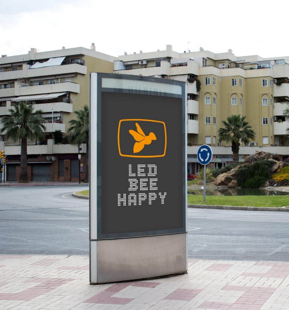 led-bee-happy